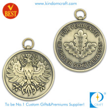 Logotipo barato de encargo de las medallas de la antigüedad 3D del metal del metal para el regalo del recuerdo